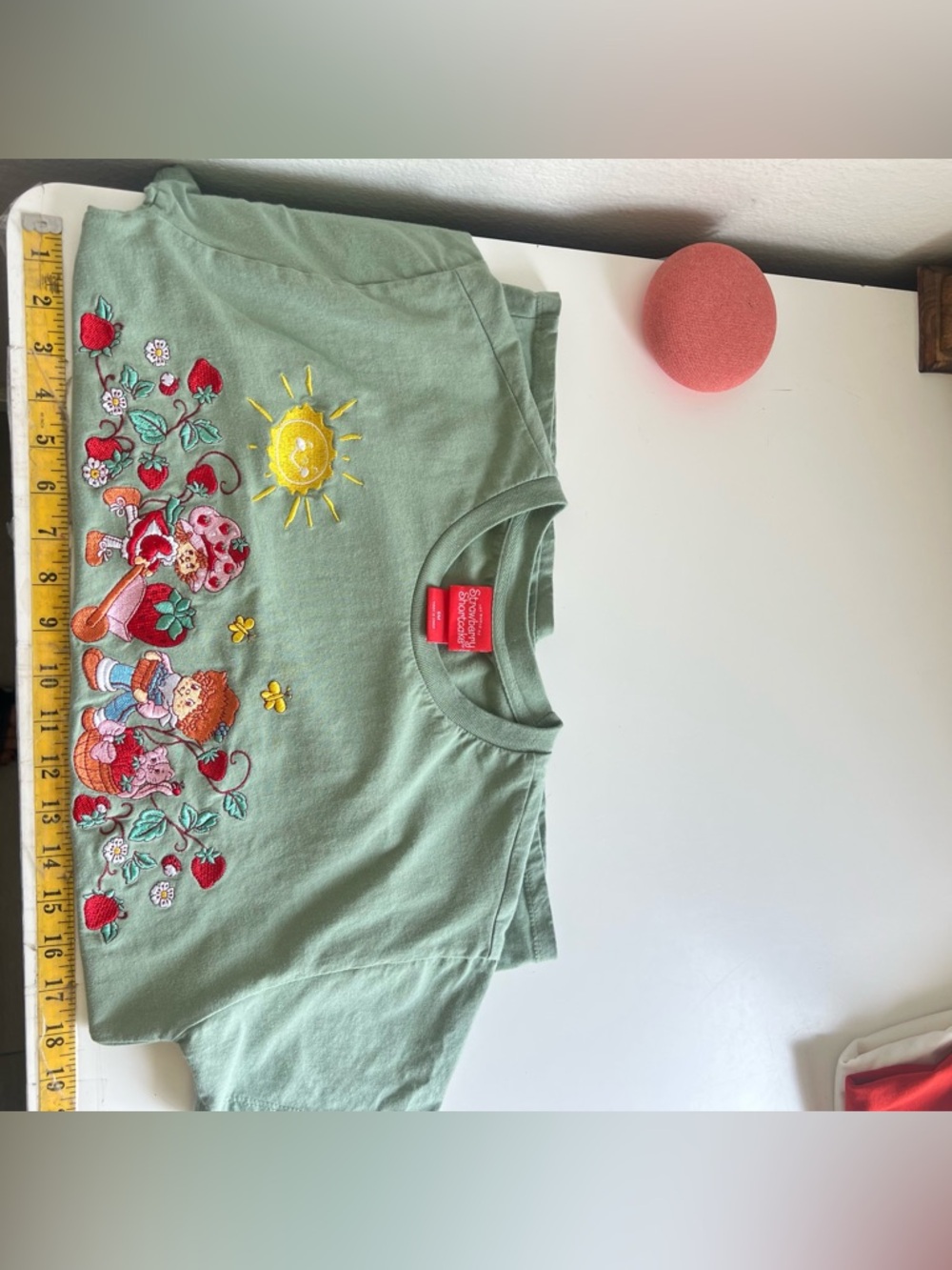Strawberry Shortcake Huckleberry Pie  Embroidered Tee Green By BoxLunch SM - Picture 10 of 10